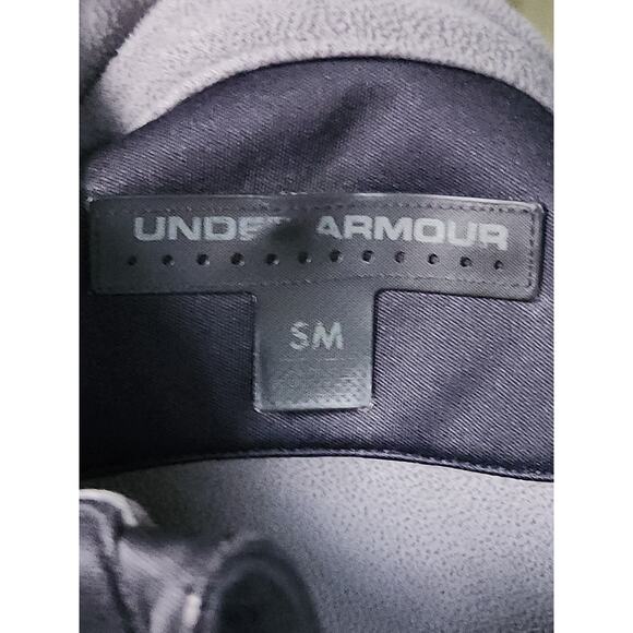 Under Armour Pullover Womens S Gray 1/4 Zip Golf Sweater Zip Pockets Performance - Picture 6 of 6